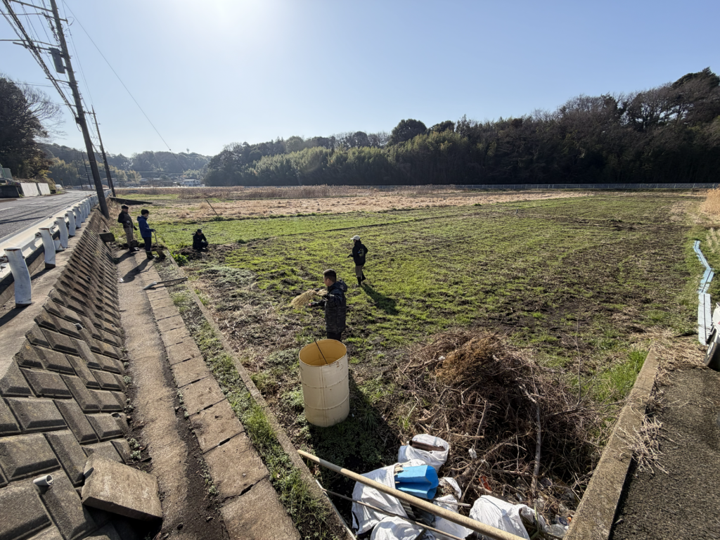 綾瀬市早川の田んぼ整備